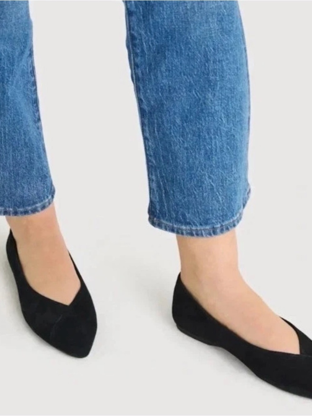 Birdies The Goldfinch Suede Black Flat Shoes Womens Size 9 - Picture 8 of 8